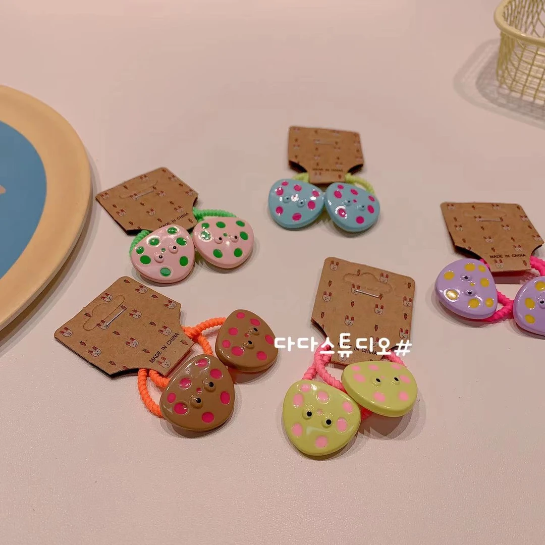 奶酪发圈  奶油色系  女宝宝头绳