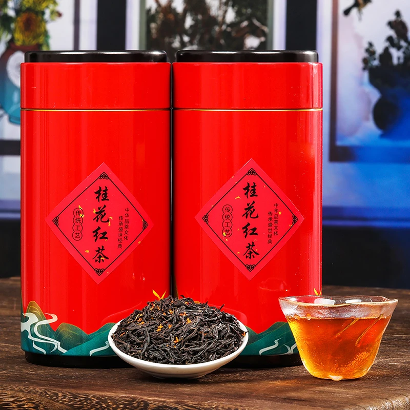 桂花红茶500g正山小种好喝古法窖制浓香型新茶叶2025罐装