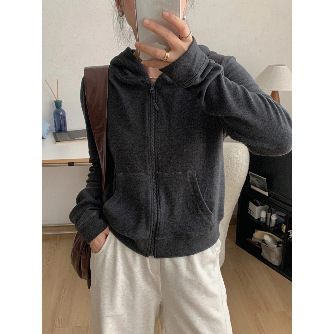 苏安家｜安全感卫衣 依翡丝黑科技自发热保暖连帽卫衣基础版