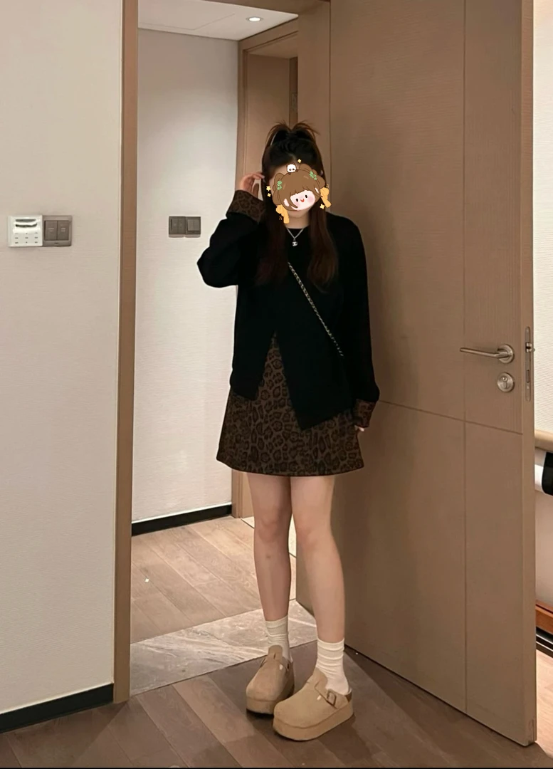 【西野秋色】微胖女装 2024秋季两件套裙子女