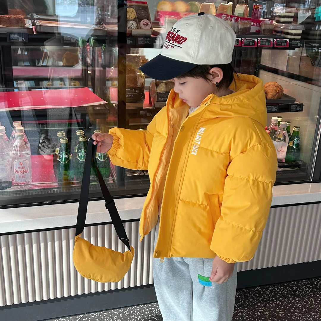 【首单立减】小黄鸭韩版时尚儿童冬季洋气外套男女童棉服加厚保暖款