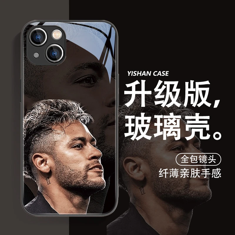 适用苹果13内马尔手机壳iPhone14pro巴西队12mini足球11pro球星8p