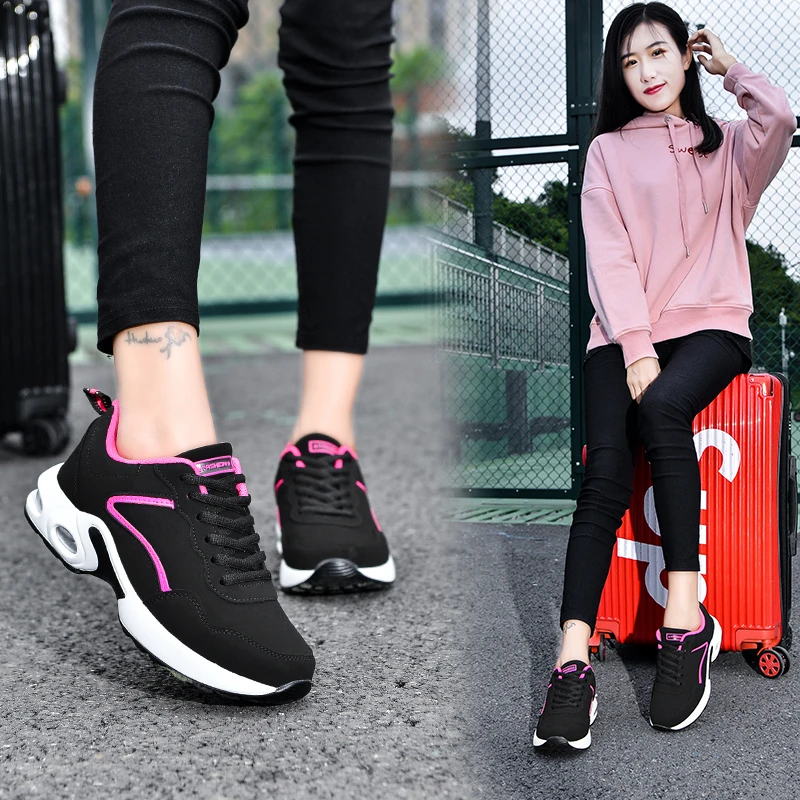伶熙秋季运动鞋休闲跑步鞋42特大码防滑妈妈鞋软底中老年健步鞋女