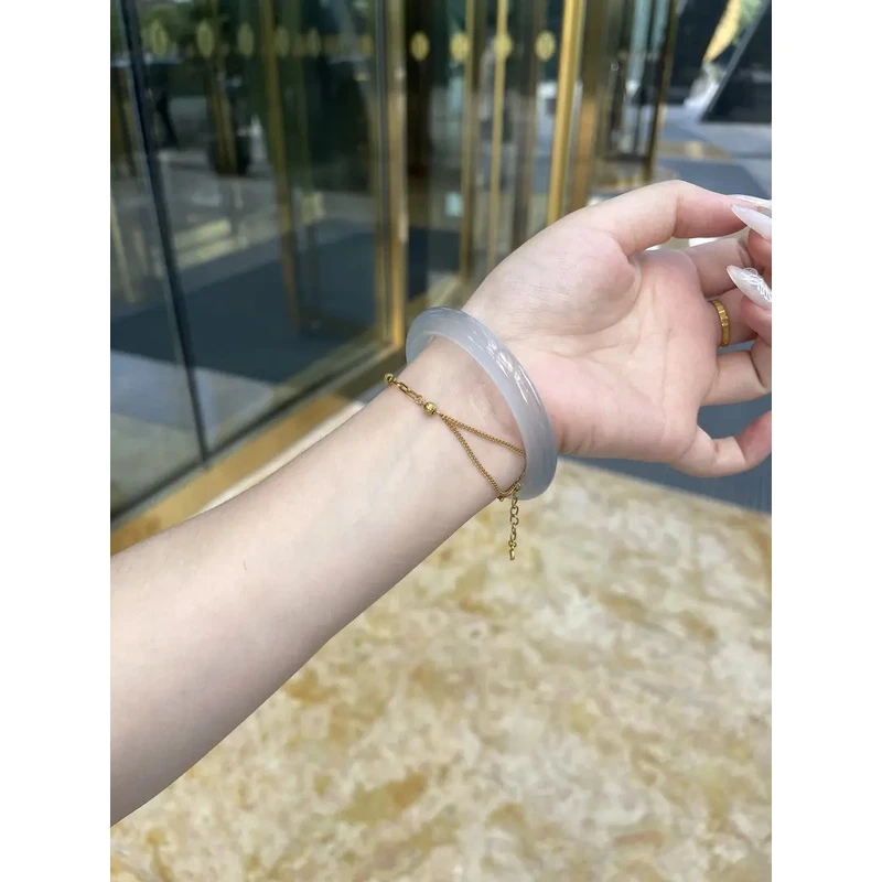 冰冰蓝正圈和圆条手镯‖高品质夏日少女必备款