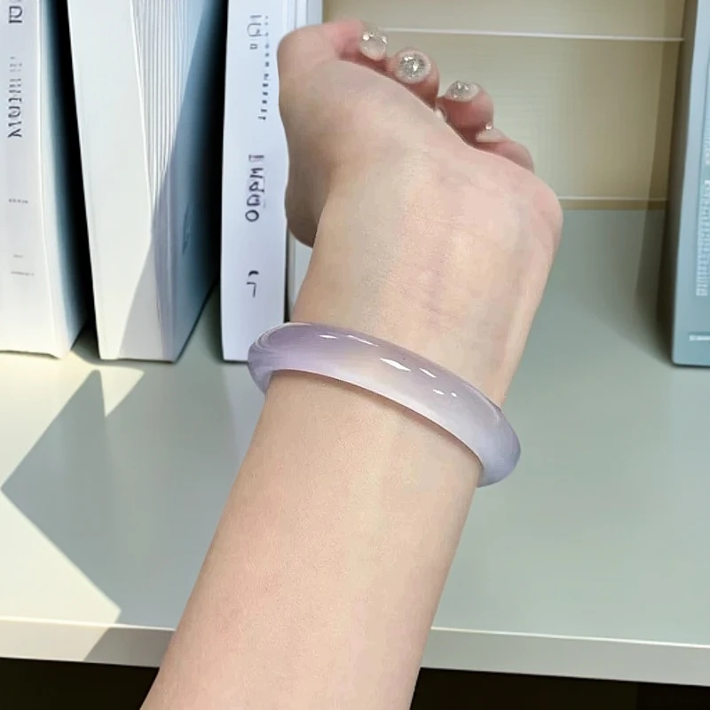 【冰紫手镯】圈口齐全【有正圈有圆条】