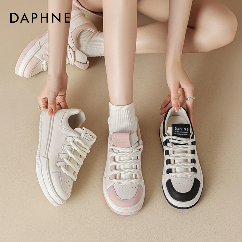 Daphne/达芙妮板鞋新款夏季高档小白鞋百搭潮流低帮品质韩版女鞋
