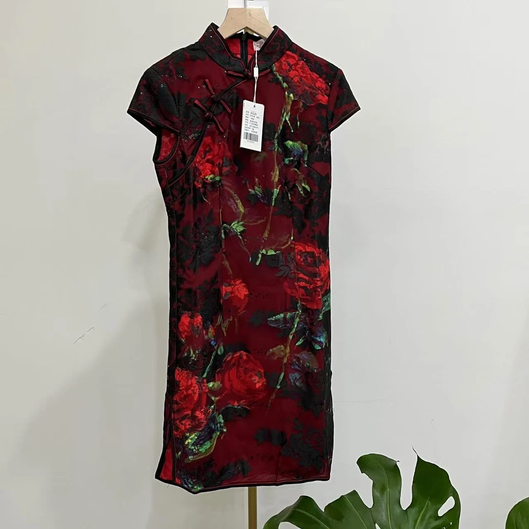 时尚百搭旗袍Y044