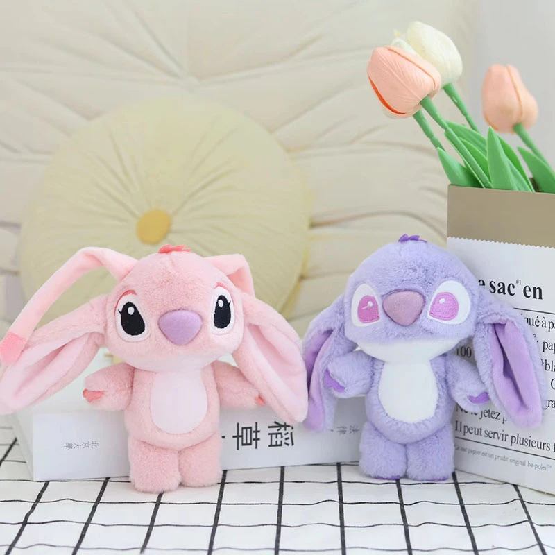 卡通史迪仔毛绒玩具挂件星际宝贝安琪钥匙扣情侣背包挂饰七夕礼物