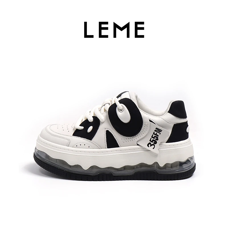 LEME【熊猫】2023秋季新款时尚熊猫系带潮流板鞋休闲鞋女鞋