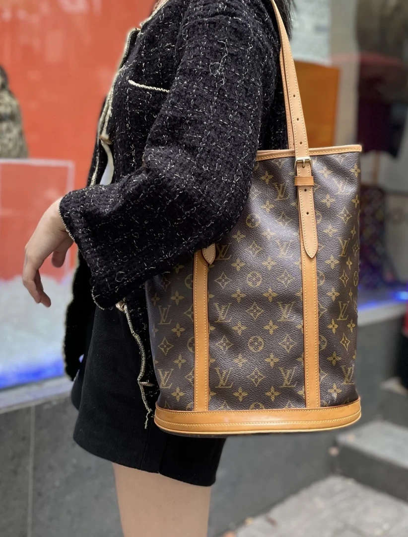 95新 LouisVuitton/路易威登 大水桶/托特包/经典
