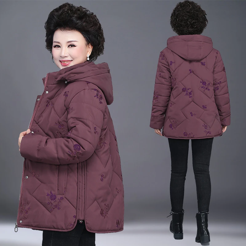 中老年人棉袄女奶奶装冬装外套棉服60岁70妈妈短款秋冬季棉衣