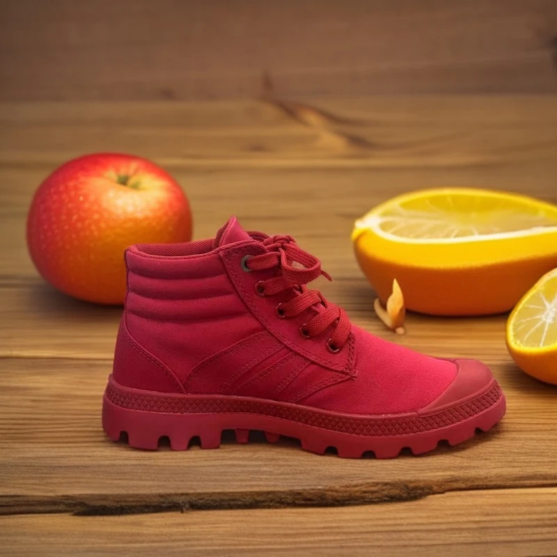 76196 帕家 高帮帆布鞋男女户外靴