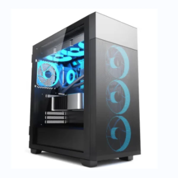 【京哥电脑DIY】13600KF /4060TI/4070S 电脑主机 黑色水冷吃鸡设计