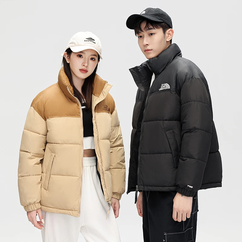 2024春新款棉服衣袄韩版外套秋冬休闲简约加厚情侣运动时尚立领