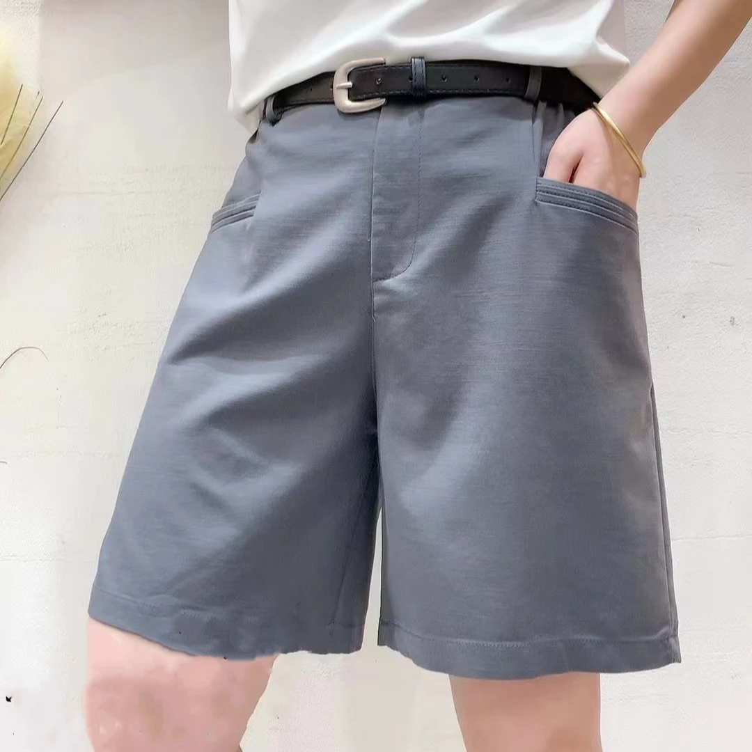 【燕子严选】西装高腰显瘦五分短裤2296