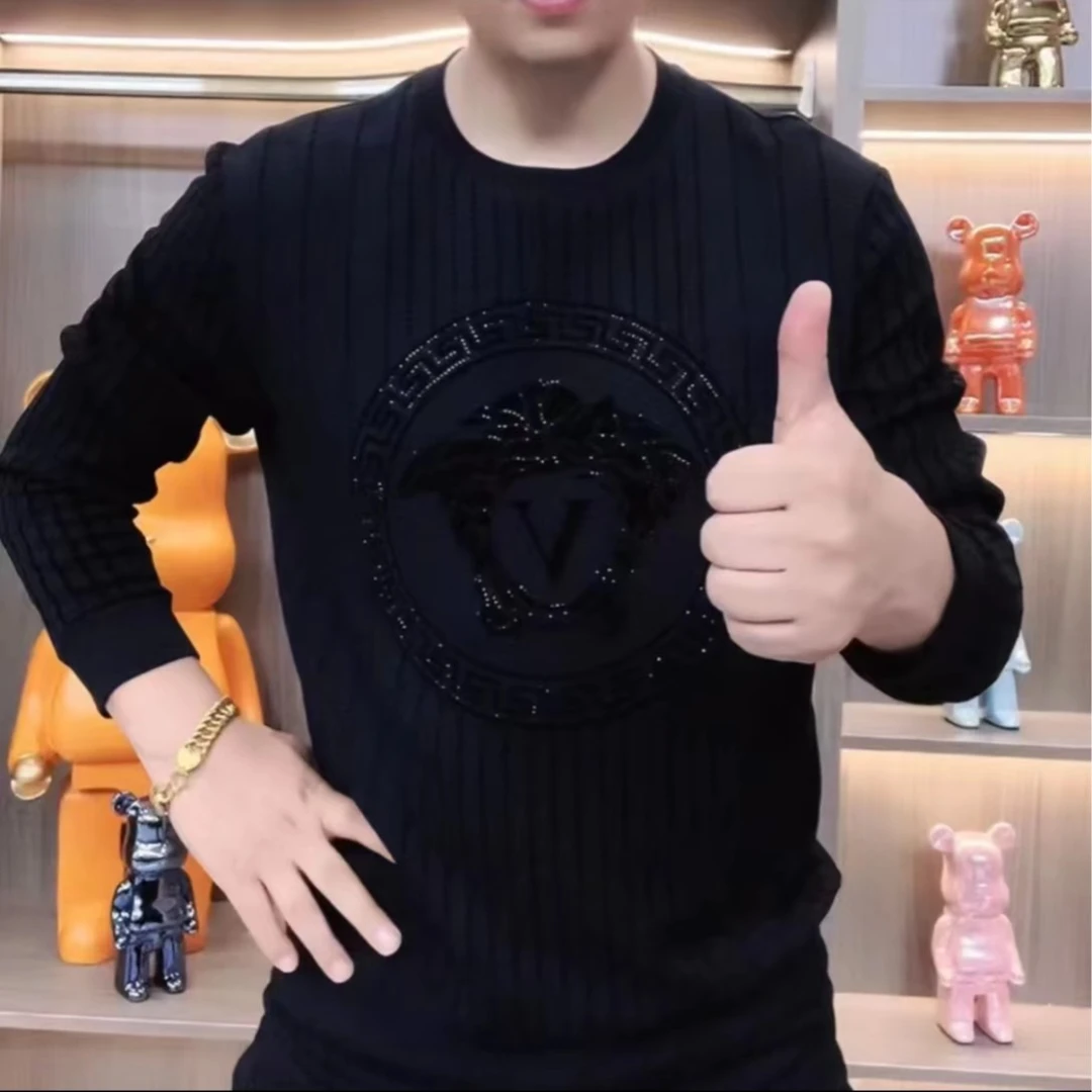 【轻奢欧货】2023秋季新款男士长袖卫衣高品质圆领时尚休闲长袖