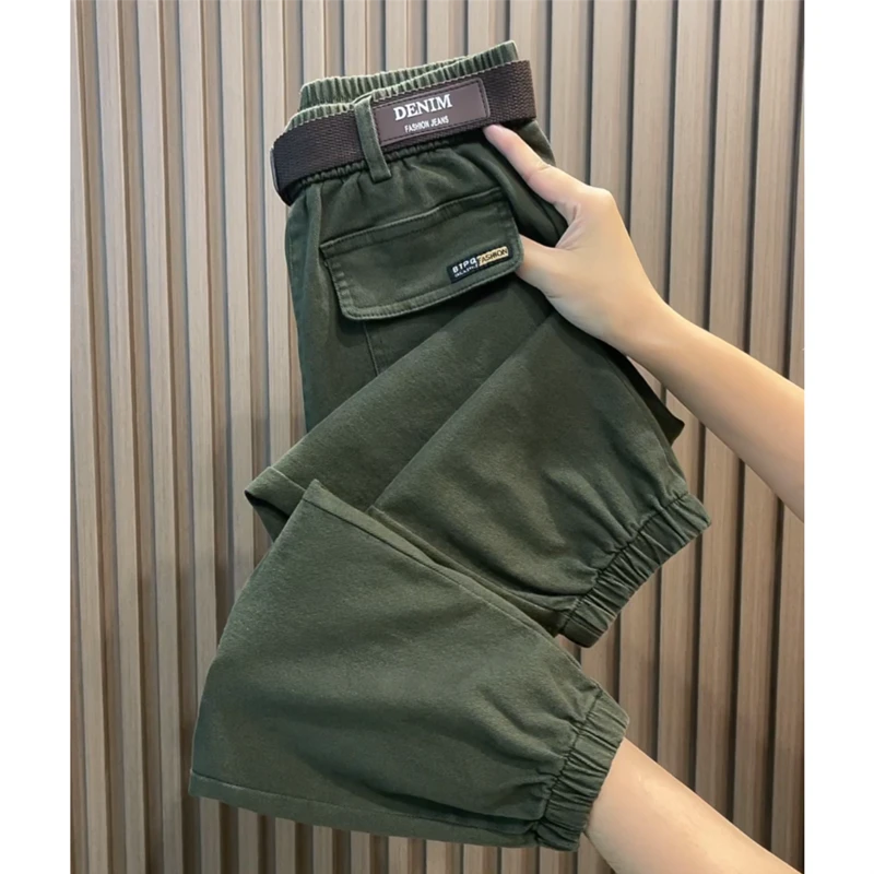 秋冬新款工装裤女士哈伦裤款式显瘦百搭束脚灯笼裤宽松显瘦休闲裤