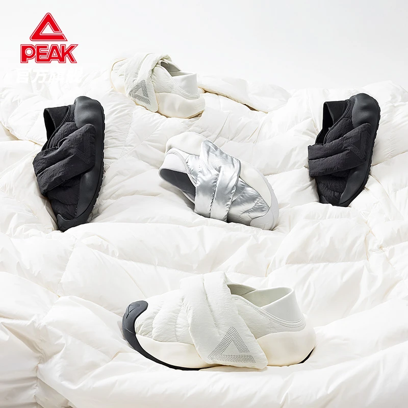 匹克态极云大三角面包鞋男女情侣懒人鞋百搭休闲运动鞋-DE440707