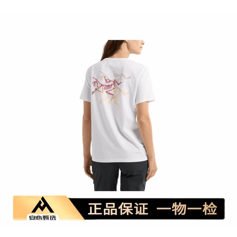 国内现货 始祖鸟彩色浮雕logo舒适圆领短袖 三只鸟标24年新款