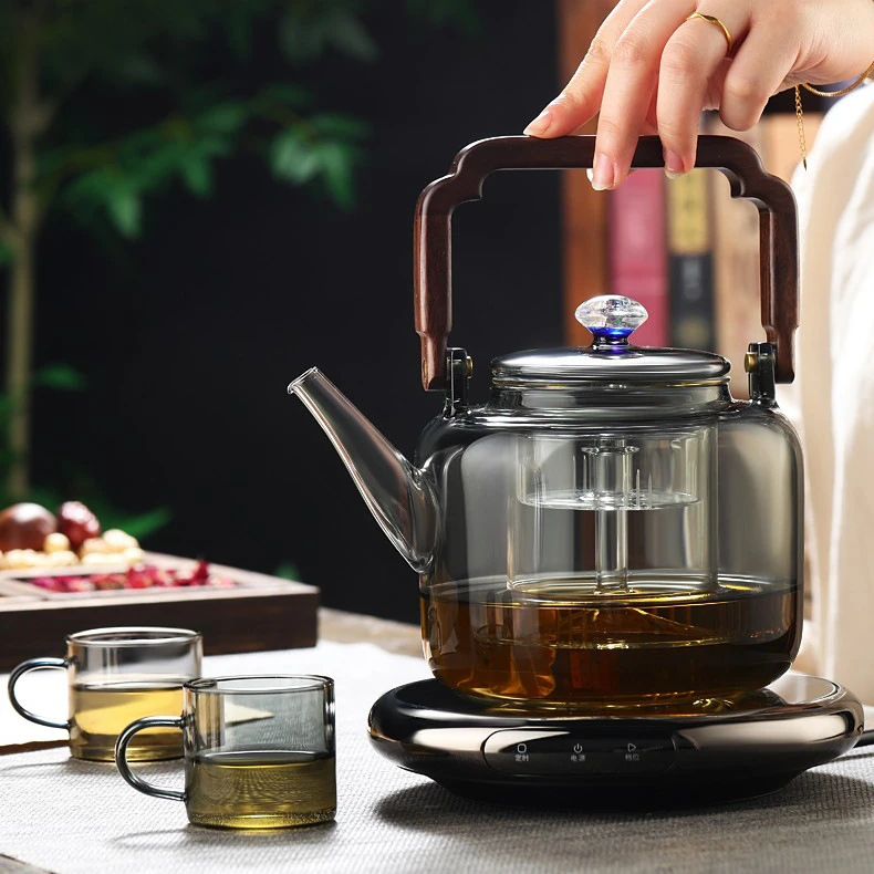 现代简约礼盒水具加厚蒸汽小型提梁壶煮茶器养生壶烧水壶