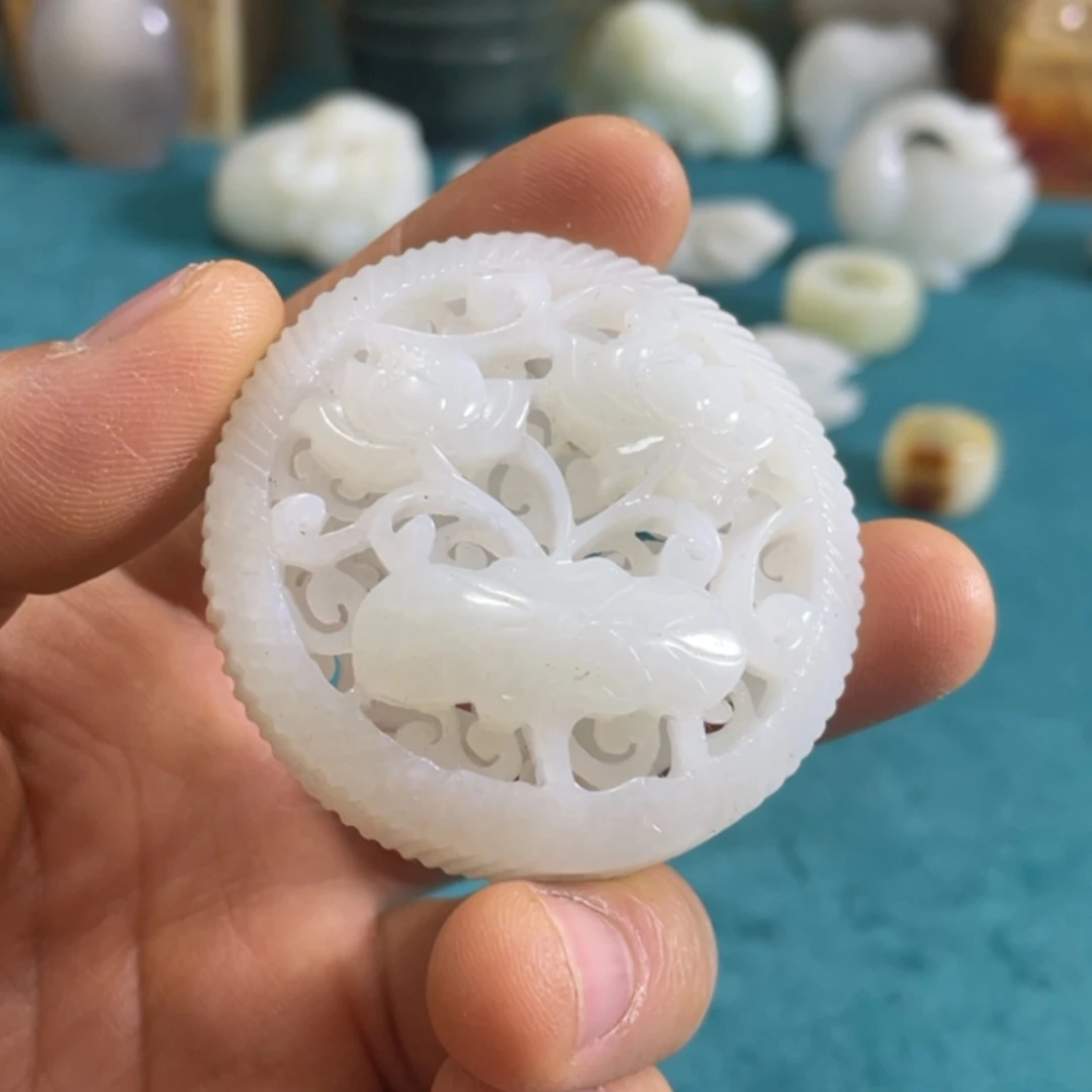 【闪购商品】和田玉挂件未镶嵌凤**使