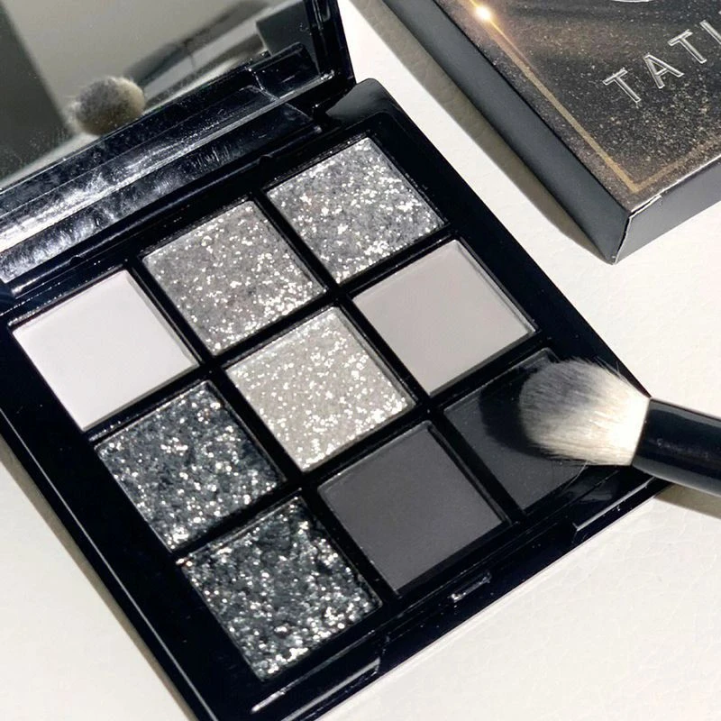 TATIBEAUTY黑天鹅九色眼影盘轻欧暗黑系金属朋克烟熏妆高颜值