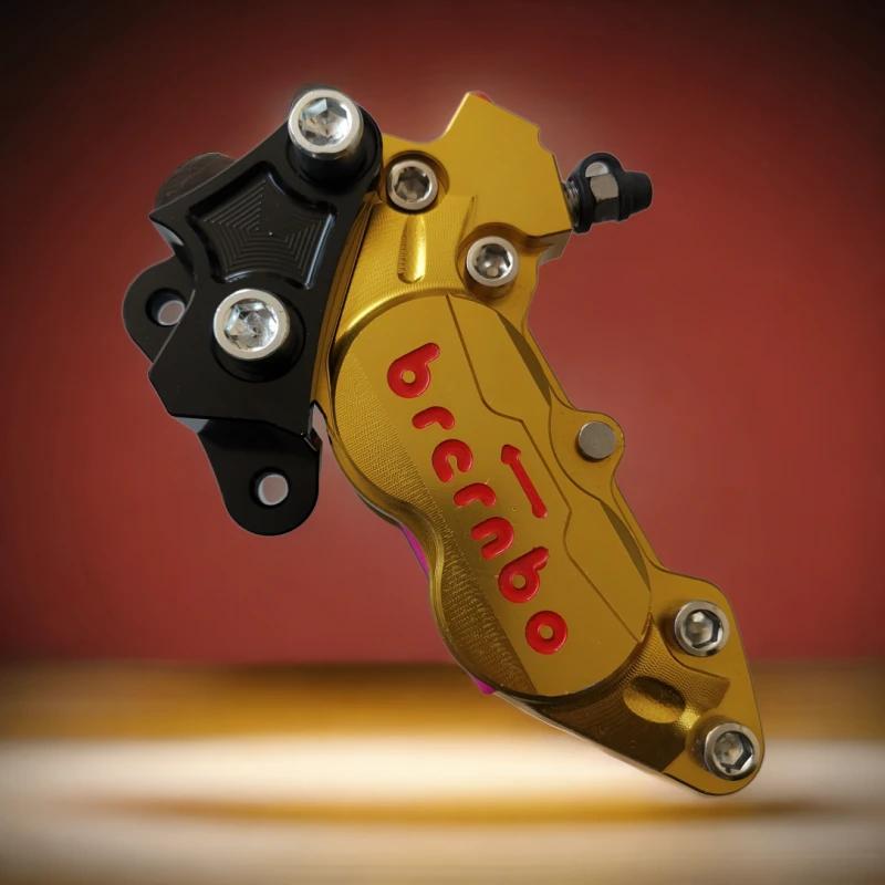 铃木对四活塞卡钳转接码碟刹 UU UY UE125改装大鲍鱼卡钳连接码