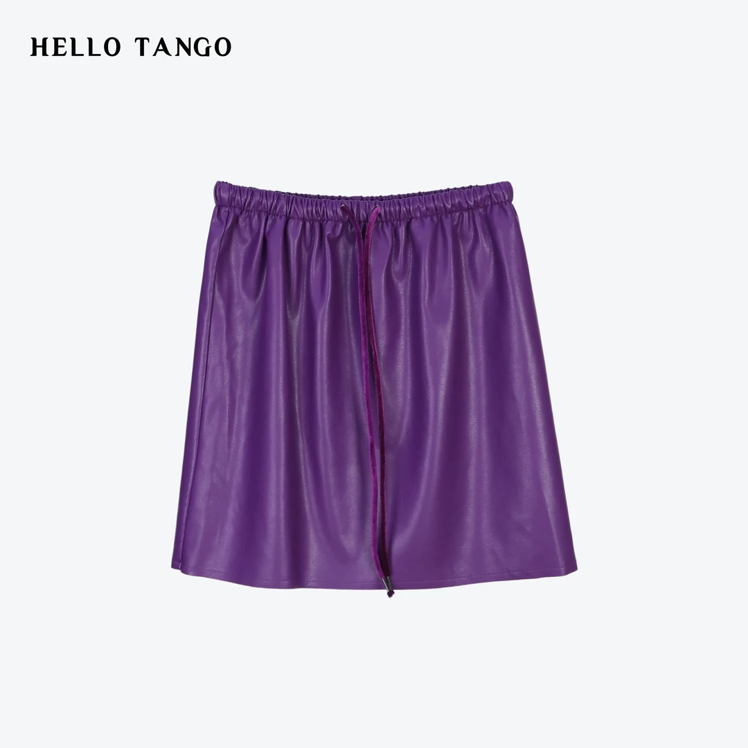 HELLOTANGO《深夜紫罗兰》小众紫色系设计师ins风半身裙23836#