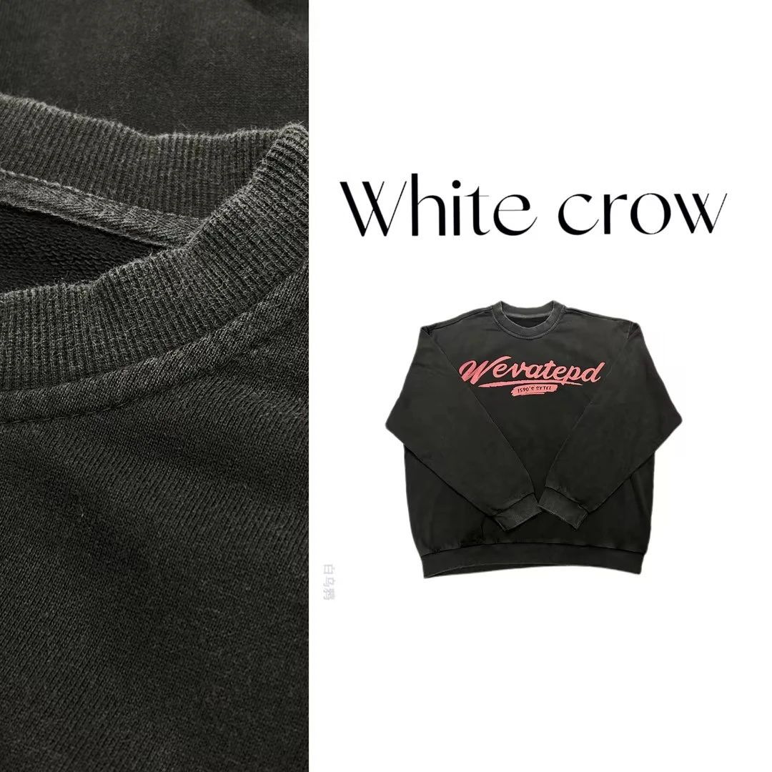 白乌鸦【帅气跑车】圆领卫衣7200长袖时尚