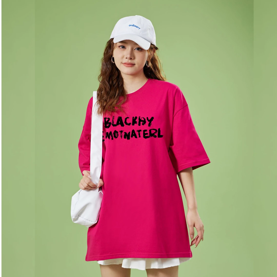 均码大版欧货女款短袖休闲百搭夏季宽松圆领