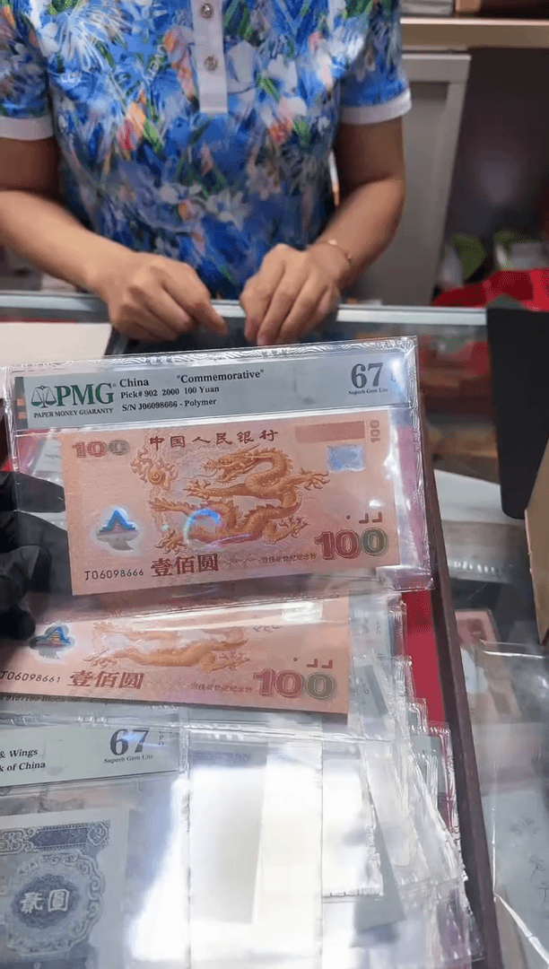 【闪购商品】塑料PMG评级-老龙钞67分圆圆豹子定金