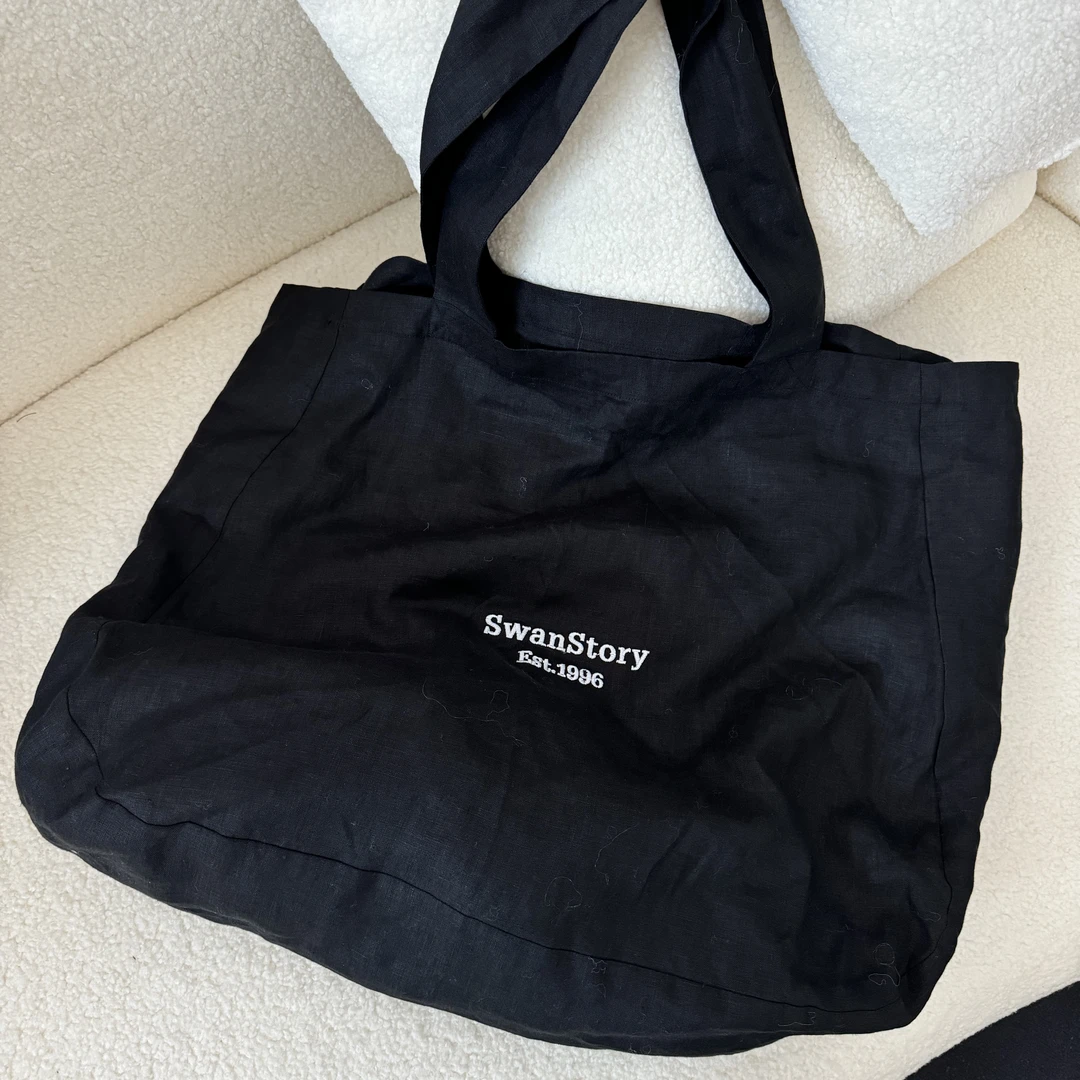 【丽姐女装】亚麻刺绣包 轻盈大容量 实用质感不变形亚麻包B0011