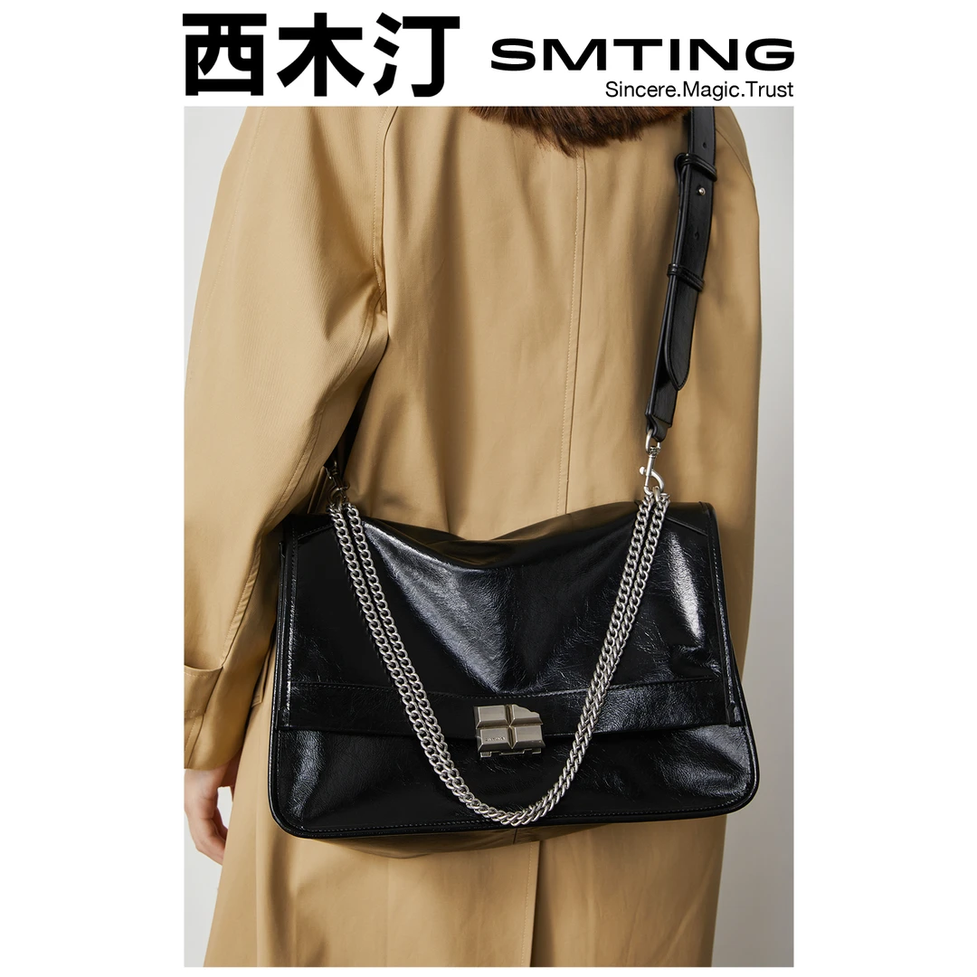 西木汀 少年派 牛皮托特包包女大容量单肩通勤高级质感斜挎大包