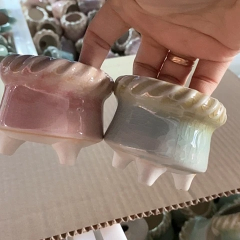 红陶20CM以下2个口不圆浮力