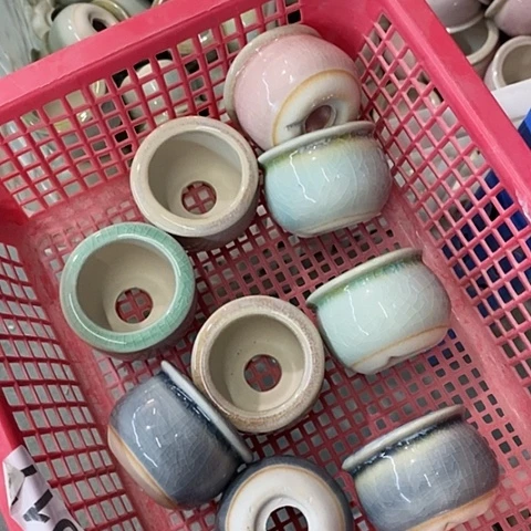 红陶20CM以下4个口不圆浮力