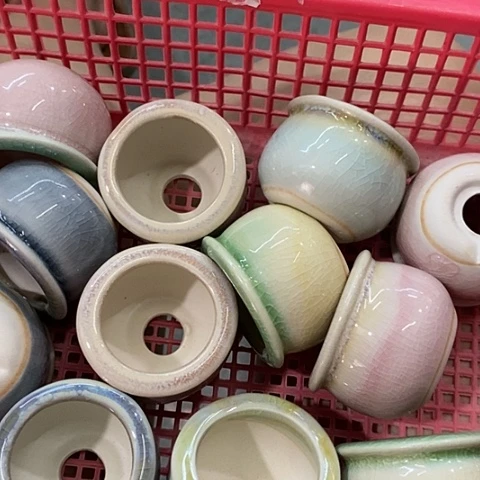 红陶20CM以下4个口不圆浮力