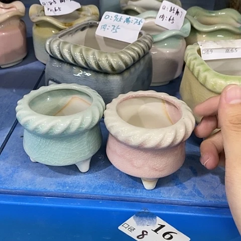 红陶20CM以下2个口不圆浮力