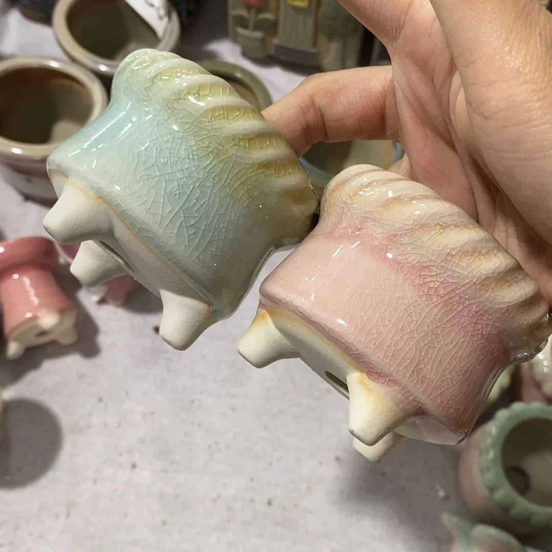 红陶20CM以下2个口不圆浮力