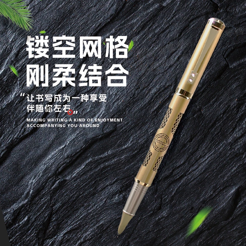 【经典款】9562镂空网格钢笔成人耐用书法练字笔学生直尖创意钢笔