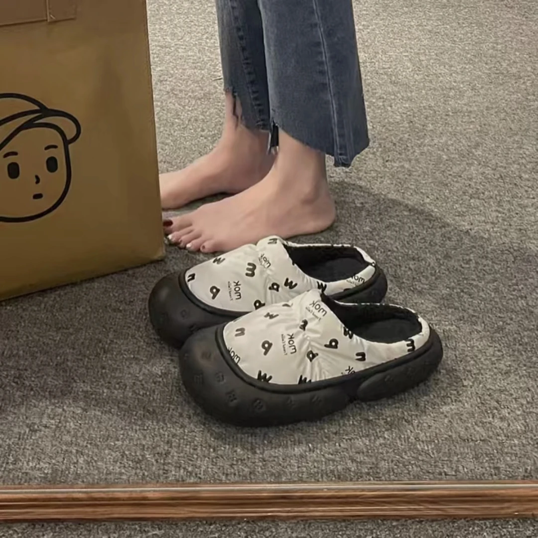 防水小碎花EVA厚底棉鞋