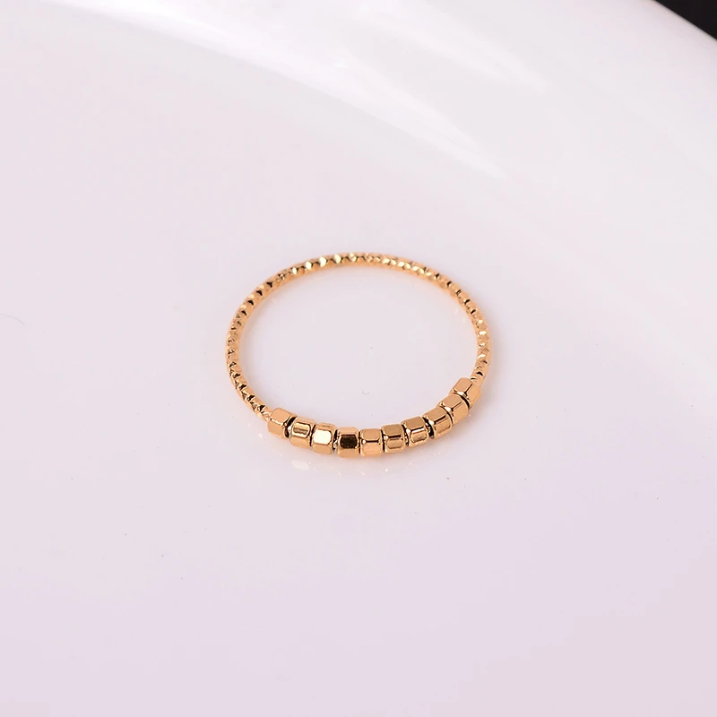 钛钢戒指 迷你小方糖戒指女日韩小众轻奢指环新品不褪色