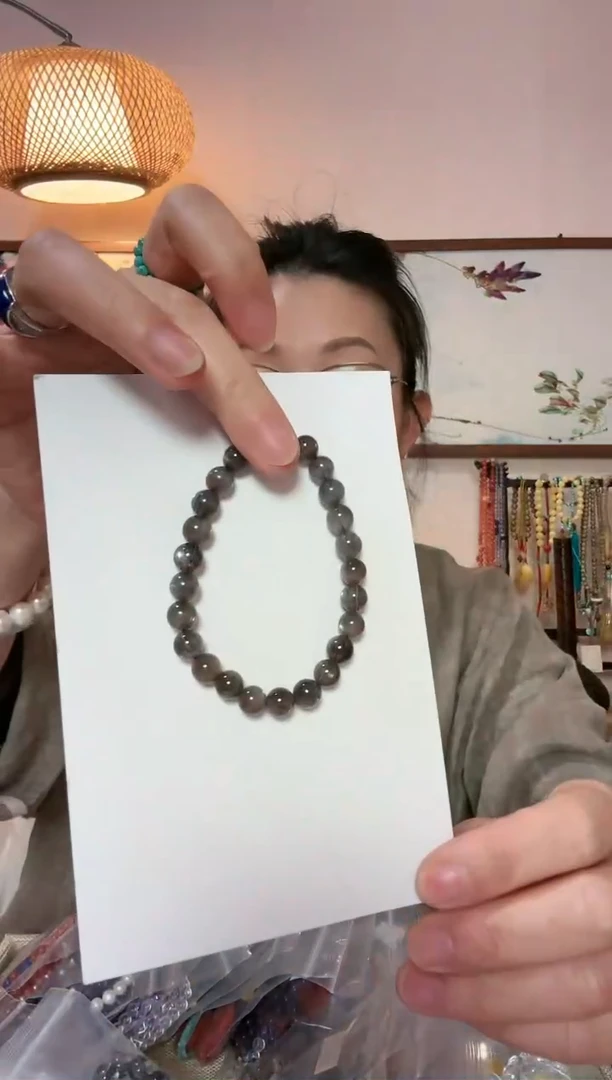 【闪购商品】长石手链未镶嵌黑骨干手链