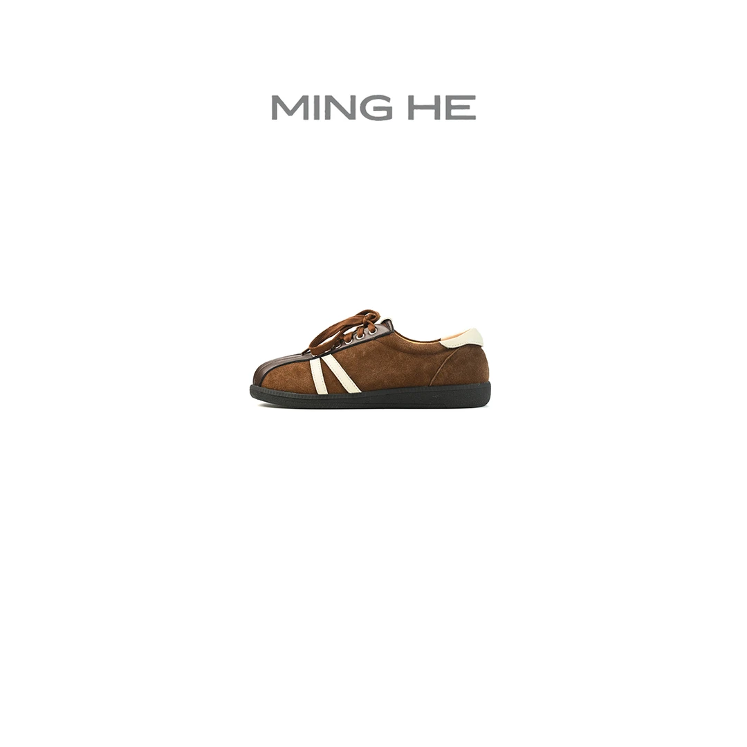 MING HE | 礁石休闲运动百搭羊皮贝壳鞋 Y3229