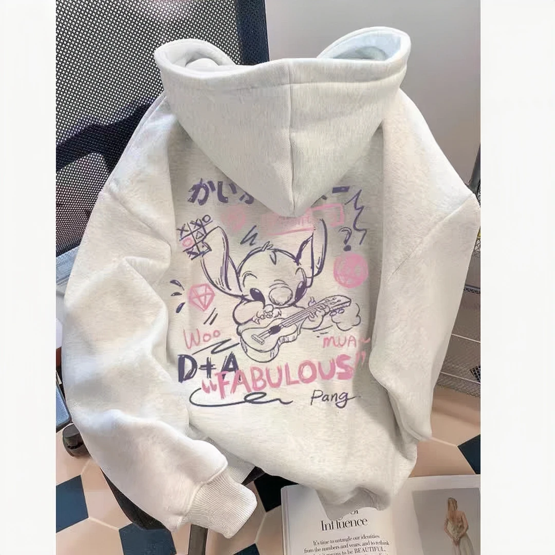 2024秋冬新款中大儿童宽松oversize连帽卫衣外套男女童长袖上衣