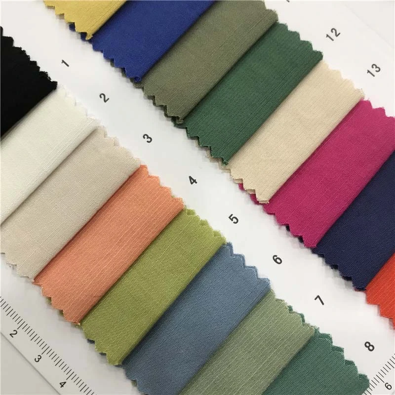 包芯横竹节面料32个颜色现货供应 厂家直销上衣连衣裙面料2491926