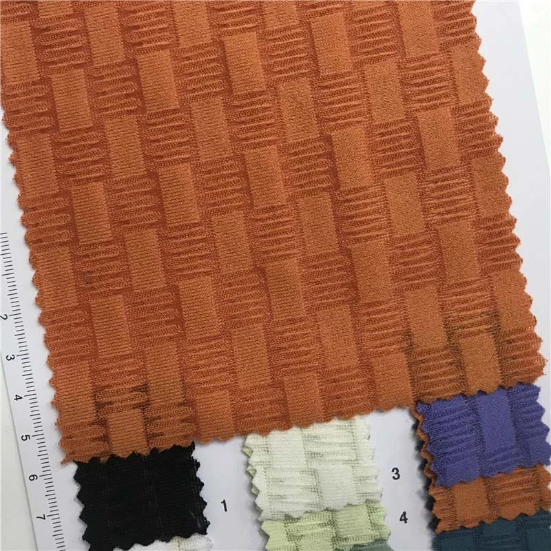 烧花透气双面提花随意裁 8个色现货供应 连衣裙上衣面料 3952147