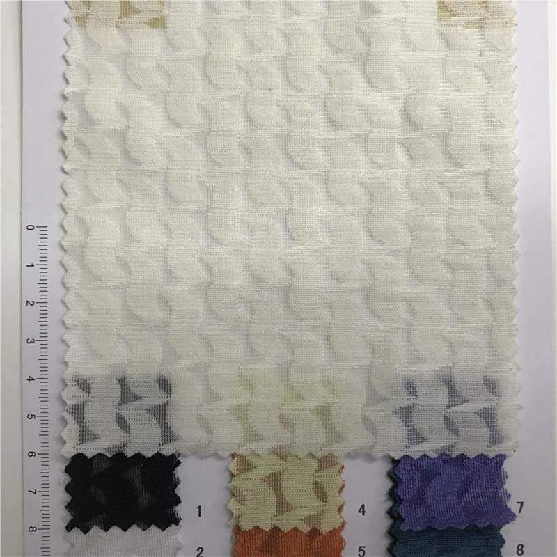 烧花透气双面提花随意裁 9个色现货供应 连衣裙上衣面料 3952982