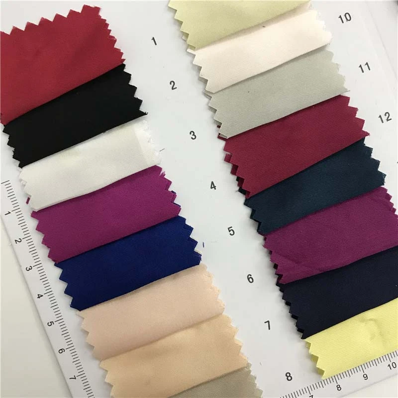 弹力真丝缎 弹力缎面面料120个颜色现货供应 时装时尚面料 322020