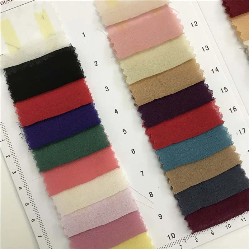 加密珍珠雪纺面料233个颜色现货供应 上衣连衣裙面料 322542