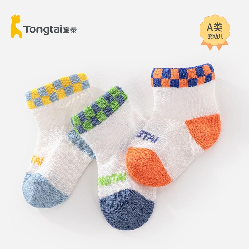 童泰新生儿春夏婴儿袜新生婴宝宝袜子婴儿袜透气0-6月